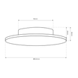 Milagro Disk IP65 22cm Lampa ścienna ML1287