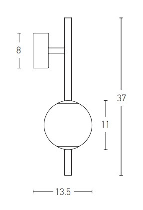 Lampa Ścienna Zambelis 20133