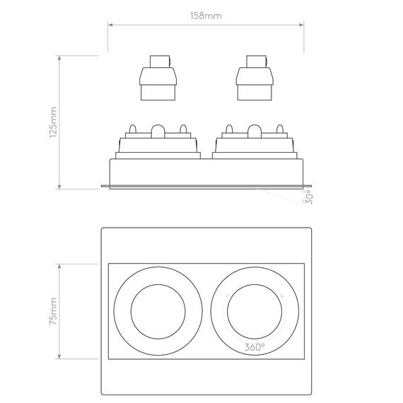 Oprawa Do Zabudowy Astro Trimless 1248022