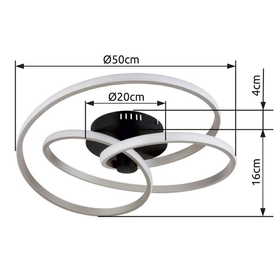 Globo Lighting Plafon Glyxar 67183-40N