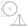 Zwis Ledowy Accord Lighting Angular QN-ANGULAR-RING-LED-80-TEAK