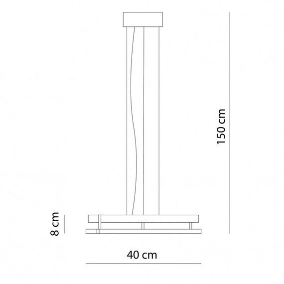 Żyrandol nowoczesny akustyczny 66493 + 66779 Ramko Echo 40cm 