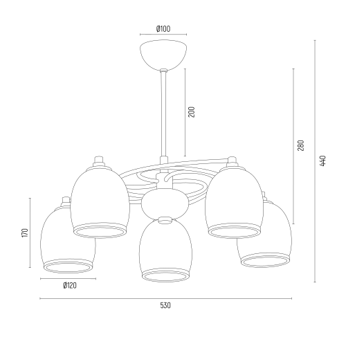 Argon Żyrandol 2115 Avila