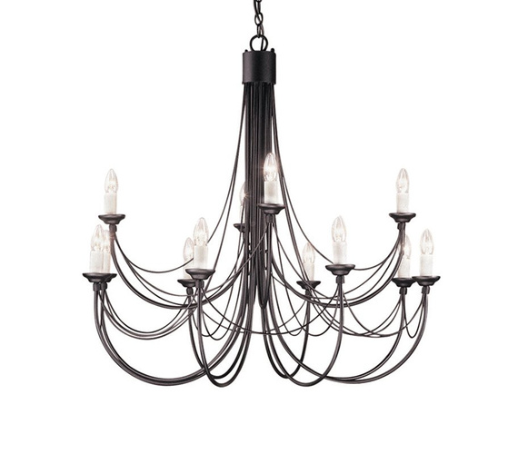 Lampa Wisząca Elstead Carisbrooke 12 black