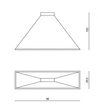 Nowoczesny zwis Ramko Edo 67029
