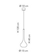 Lampa Wisząca GRANADA SP 7/294 C40 biały/chrom 40 cm