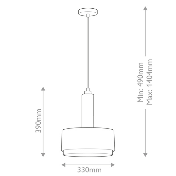 Żyrandol Elstead Lighting HK-CEDRIC-P-M-BK