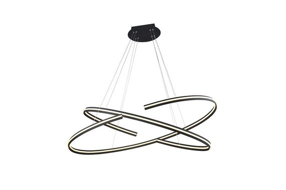 Lampa wisząca Azzardo Alessia XL AZ3356 czarna 120 cm Ściemnialna