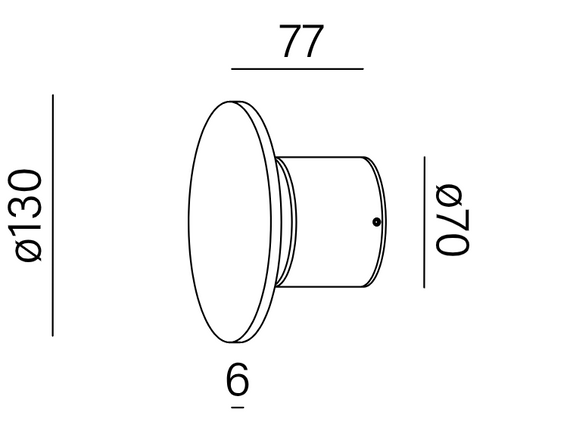 AQform Oprawa ścienna Maxi Point 26579-M930-D9-00-12