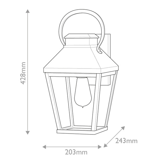 Kinkiet Zewnętrzny Elstead Lighting HK-DAWSON-M