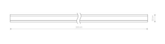 PROFIL TRACK 2 metry biały 9451 Nowodvorski szyna jednofazowa