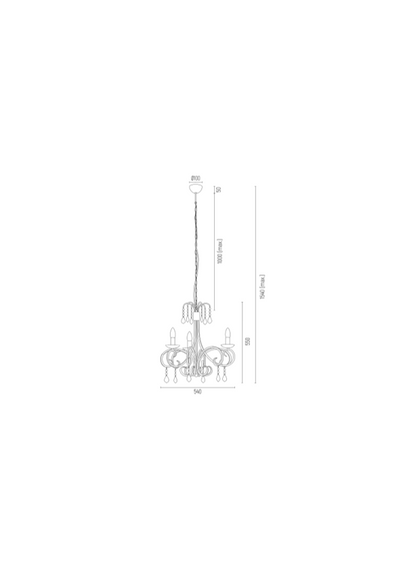Lampa Wisząca Argon Diadema 6271