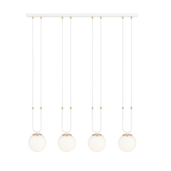 Zwis GLAM 4 WHITE/OPAL biały (1115/4) - Emibig