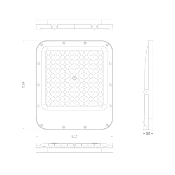 Spot Ogrodowy Italux Timbo FD-23913-100W
