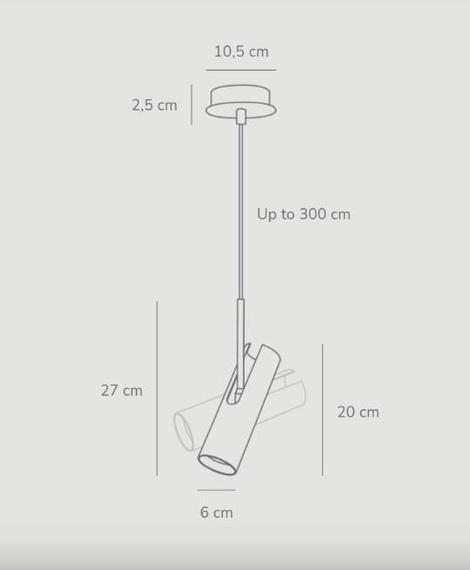 Lampa wisząca regulowana Mib 71679901 Nordlux