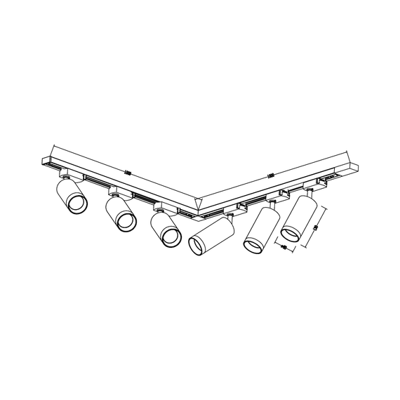 Lampa Szynowa Milagro Mica ML2106