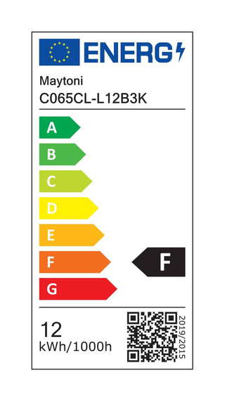Sufitowy plafon Alfa LED czarny (C065CL-L12B3K) - Maytoni
