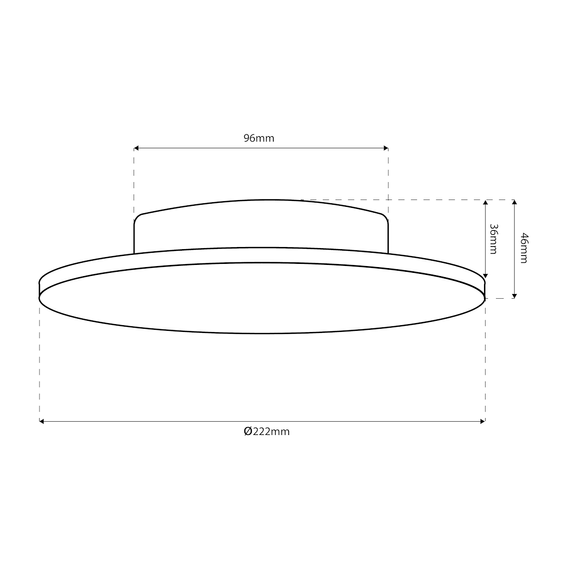 Milagro Disk IP65 22cm Lampa ścienna ML1287