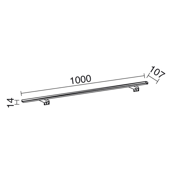 Kinkiet 970D-L0215B-32 Novolux Blizzard Do łazienki