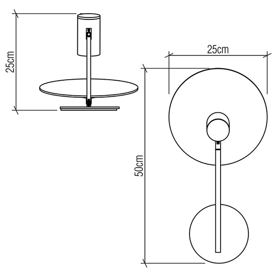 Kinkiet lofftowy Accord Lighting Dot QN-DOT-WB1-TEAK