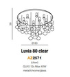 Plafon Azzardo Luvia 80 Clear