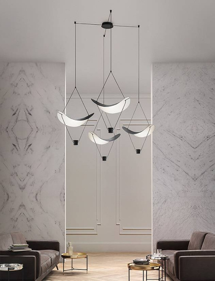 Lampa wisząca Masiero Vollee C4 G czarna