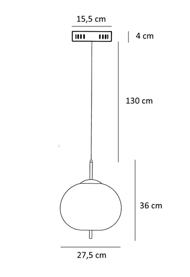 Lampa wisząca Berella Light Peonia 1