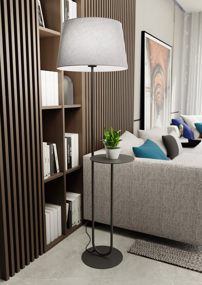 Lampa Podłogowa Emibig Hotel Lp Gray (1422/LP1)