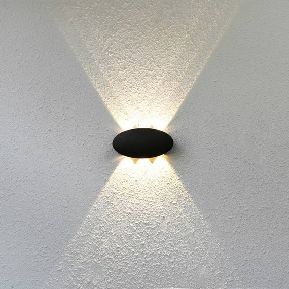 Italux Lampa ścienna na zewnątrz Pontas OWL-55034-BK