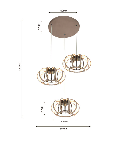 Lampa Wisząca Aviano Salo 5033-313