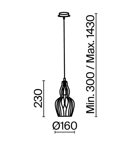 Zwis Maytoni MOD238-PL-01-TR Eustoma