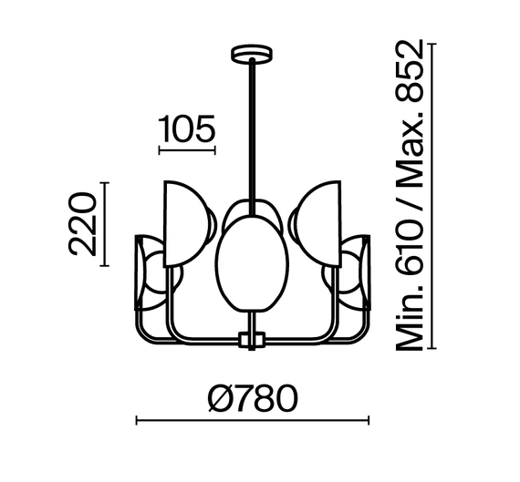 Maytoni MOD164PL-06BS Lampa wisząca Tropic