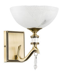 Stylowy kinkiet Kutek Farini FAR-K-1(P) Patyna