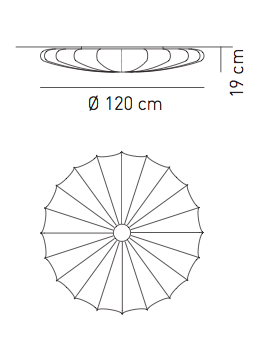 Plafon Axo Light MUSE 120 sticks
