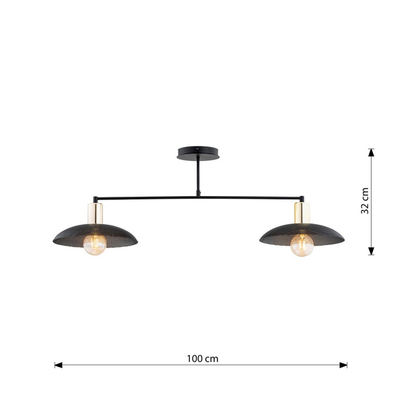 Plafon Emibig Spirit 2 Black (1320/2)