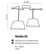 Natalia 2S Lampa Wisząca Azzardo czarna AZ1923  AZ2590 x 2