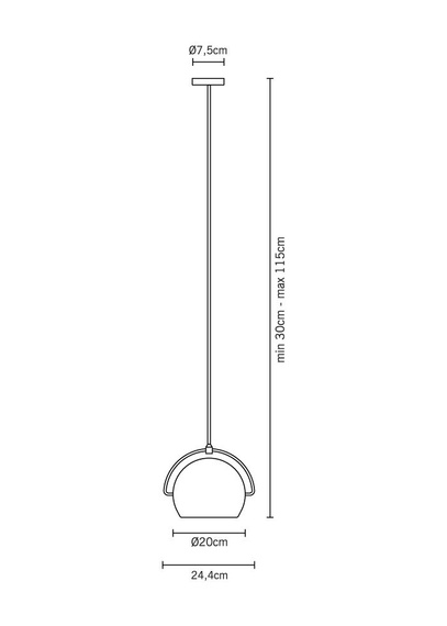 Lampa wisząca Fabbian BELUGA STEEL D57 A09 15