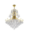 Lampa Wisząca kryształowa Elem Barcelona 6245/4 TR Złota