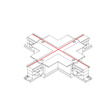 Złączka do szynoprzewodów Nowodvorski Ctls Recessed Power X Connector 8678