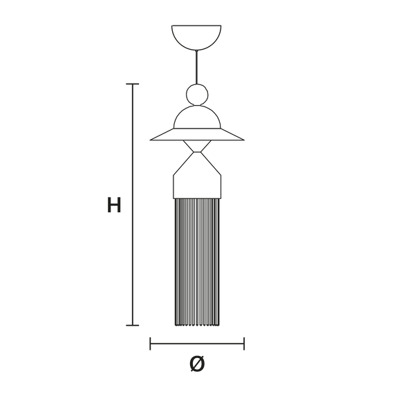 Nowoczesna Włoska Lampa wisząca Masiero Nappe N8