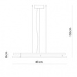 Ramko Echo 80 cm Lampa wisząca ledowa akustyczna 66490 + 66775