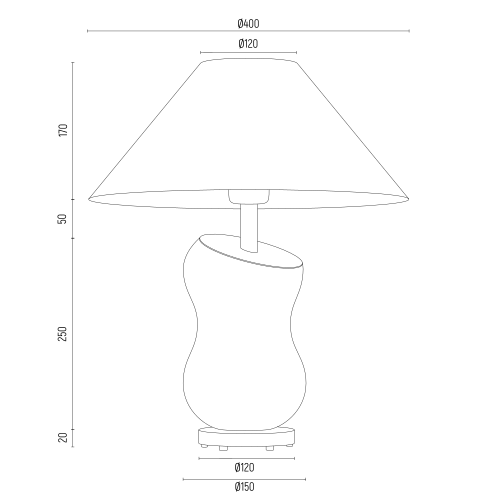 Lampa Stołowa Argon 8036 Vento