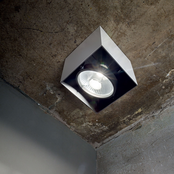 Ideal Lux Mood Pl1 D09 Round Nero Plafon 243924