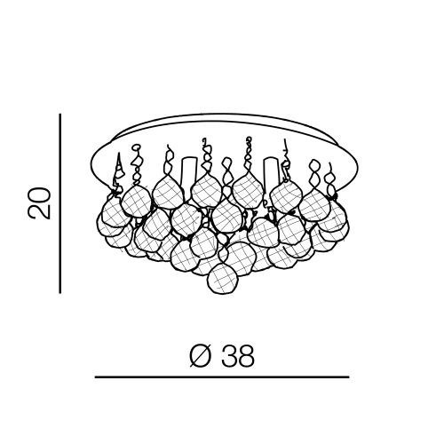 Plafon Azzardo Bolla AZ3083