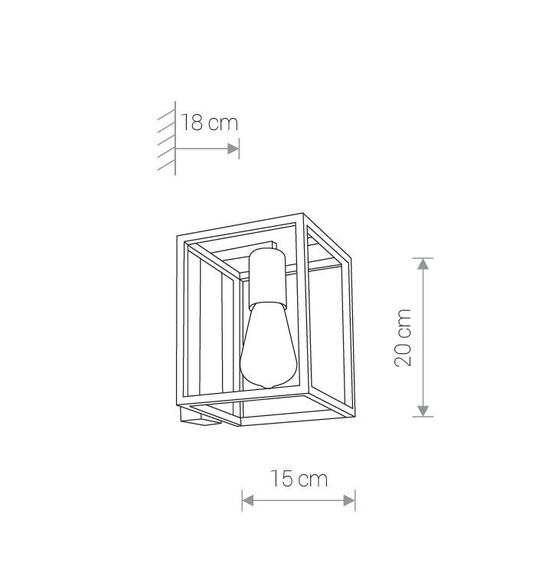 Lampa ścienna 9046 Nowodvorski Crate 