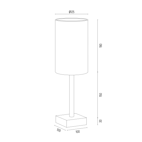Lampa Stołowa Argon Abruzzo 8031 