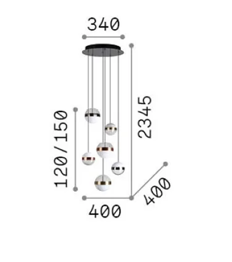 Zwis Ideal Lux Galaxy 3000K 321172