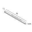 Oprawa liniowa płaska Maxlight Micro11 N0008N 12W 3000K Czarna
