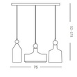 Lampa wisząca Ideal Lux Triade SP3