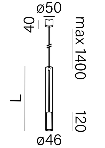 Lampa wisząca Aqform Modern Glass mini 59880-M930-W1-00-19 28cm